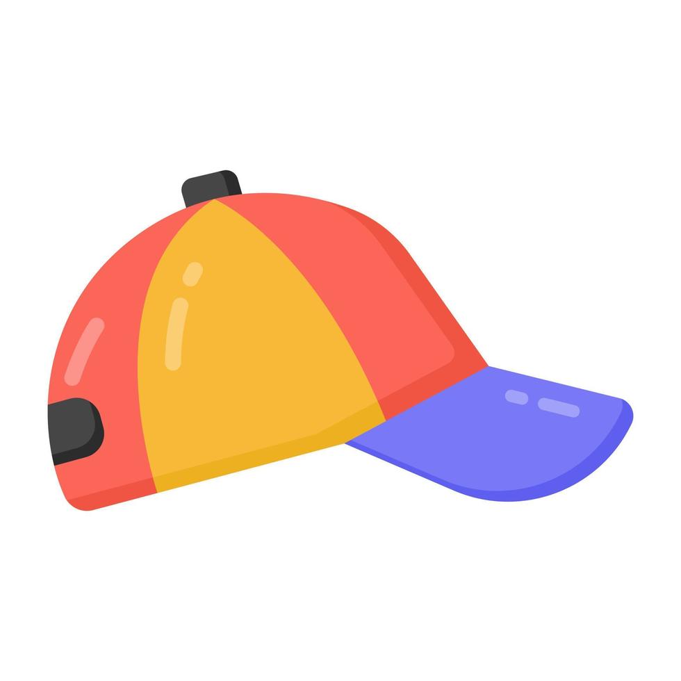 P cap icon in flat style vector