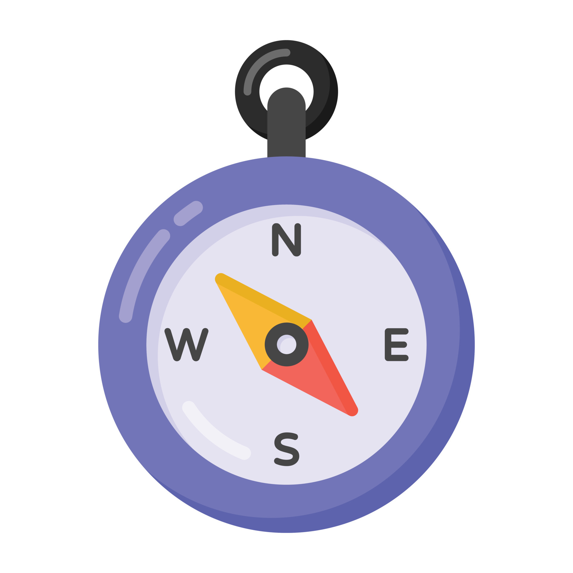 Compass flat design editable vector, direction finder equipment 5751632