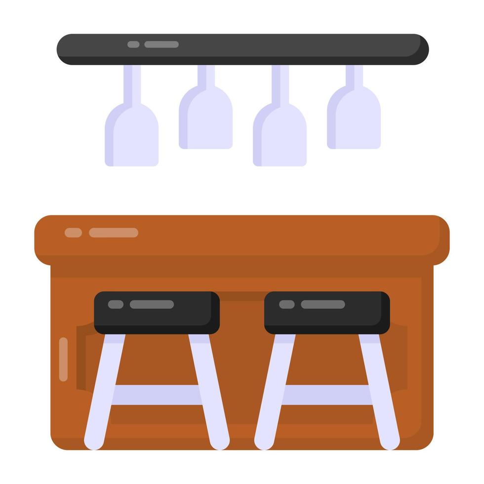 A beautiful design icon of bar vector