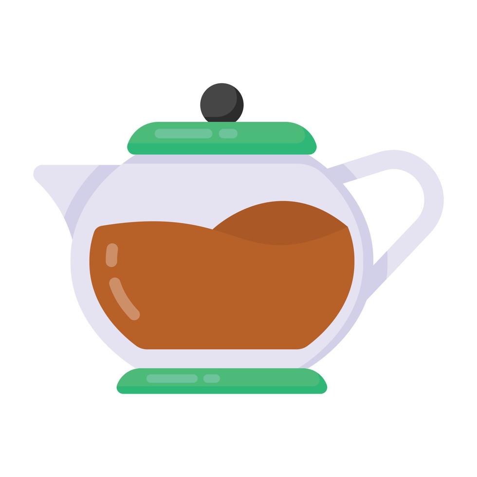 batidora de café en icono de estilo plano, vector editable