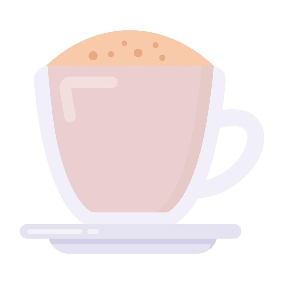 icono de estilo plano de aleta de pastel caliente, artículo de panadería vector
