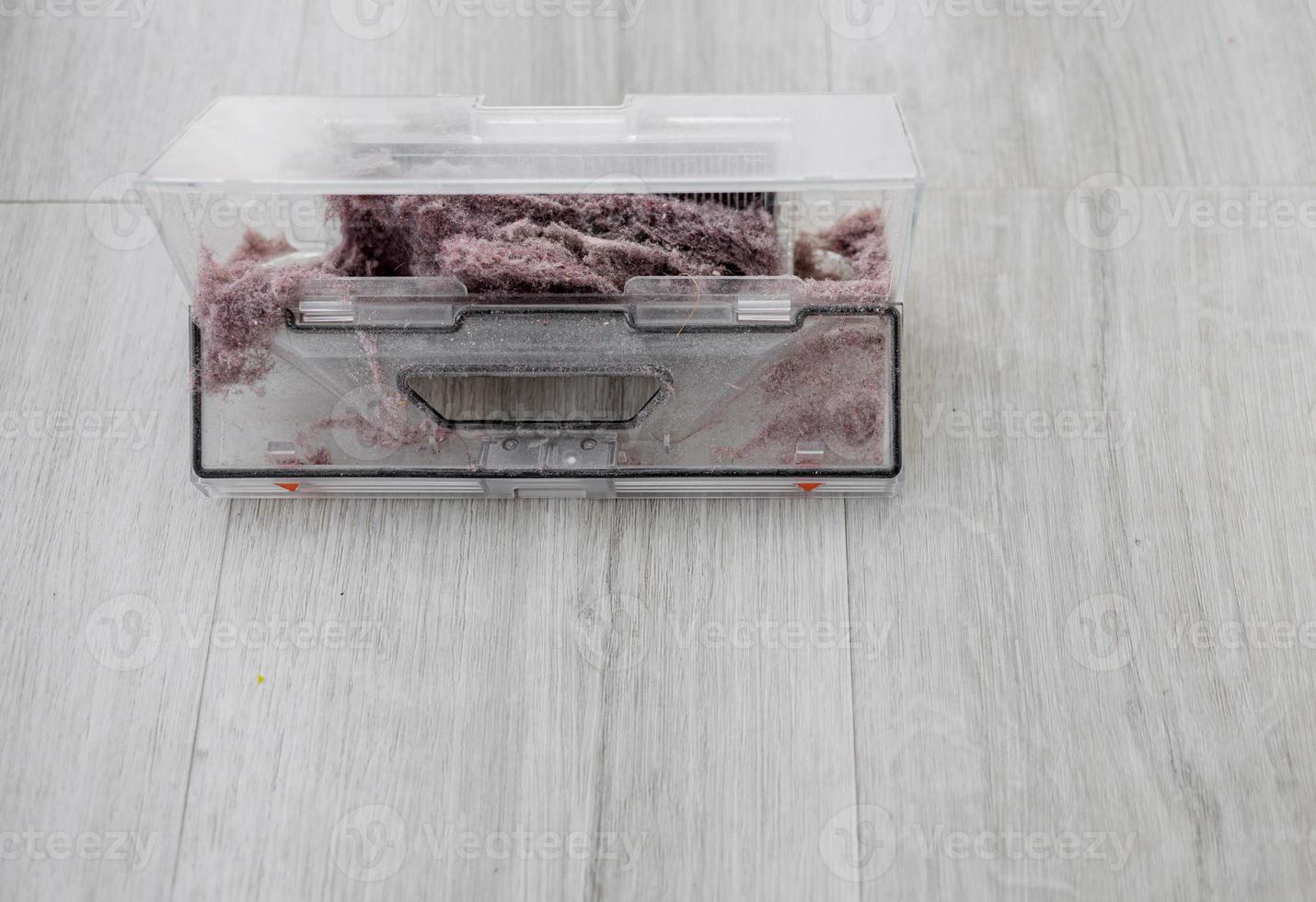 dust container of the robot vacuum photo