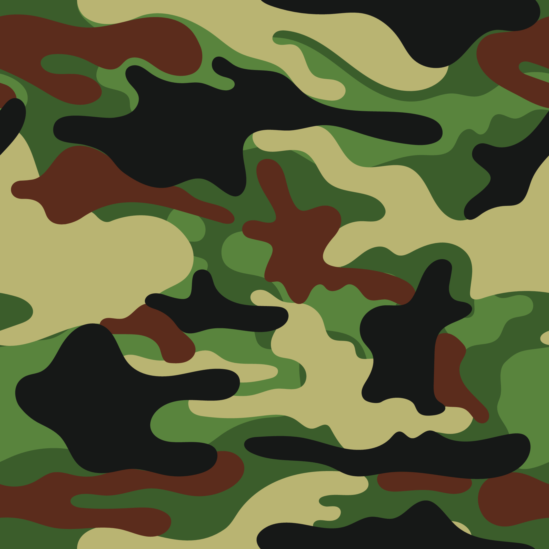 Abstract Objects Seamless Pattern With Army Colors 5752171 Vector Art at  Vecteezy