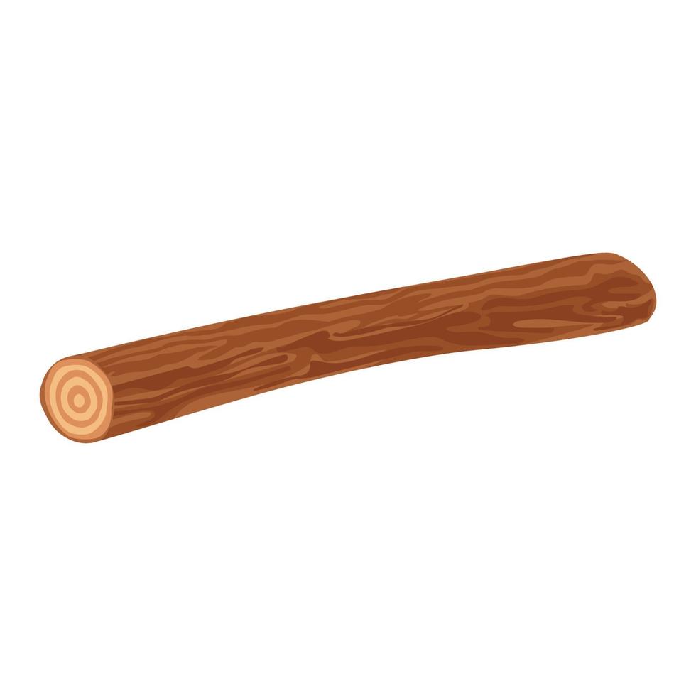 cutted tree trunk wood vector