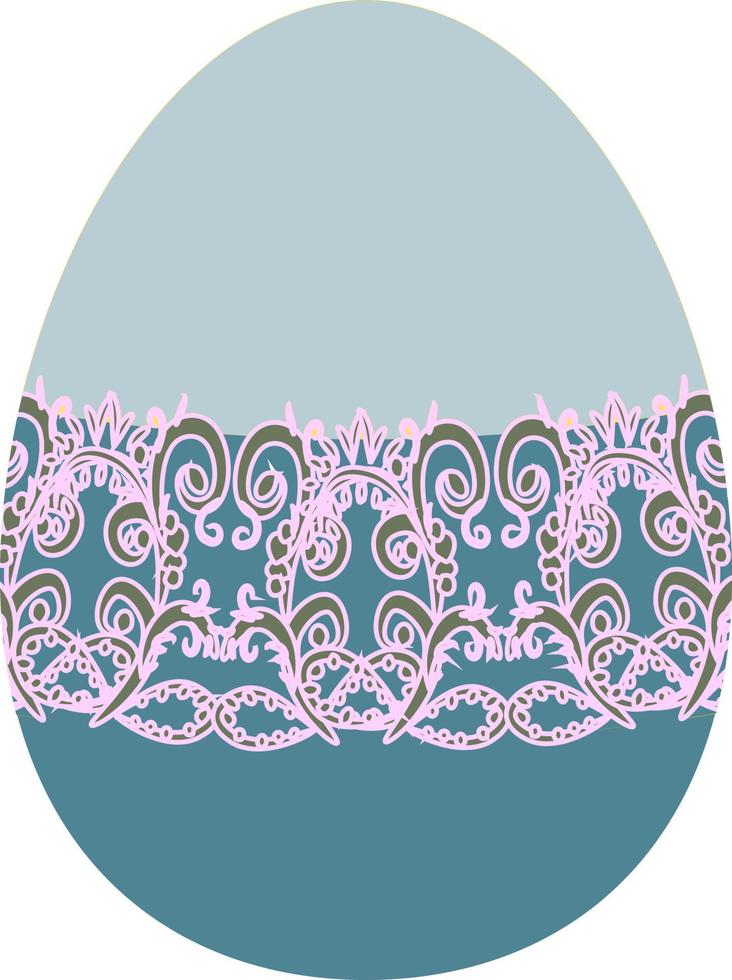 huevo de pascua, decoración vintage vector