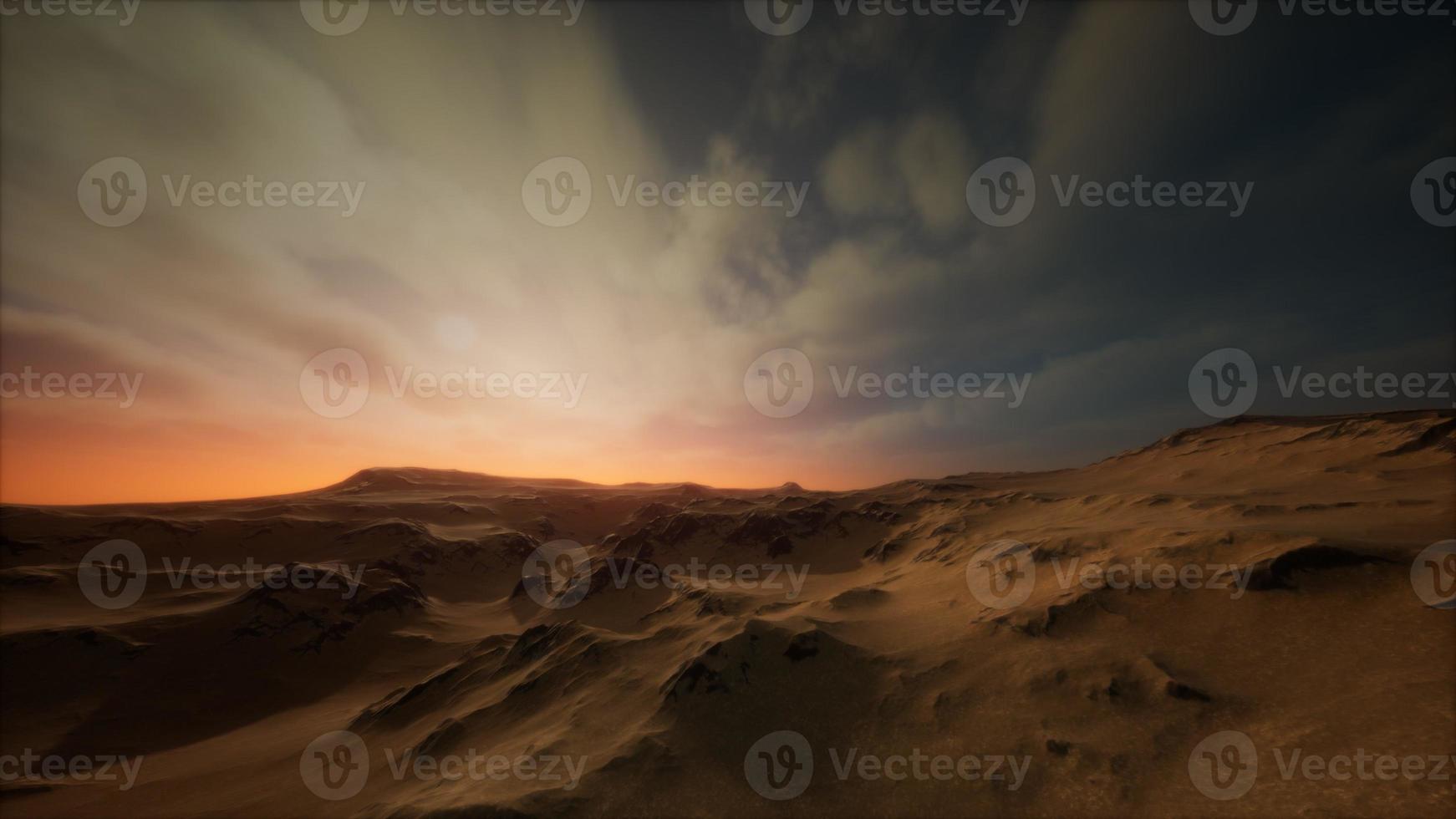 desert storm in sand desert photo