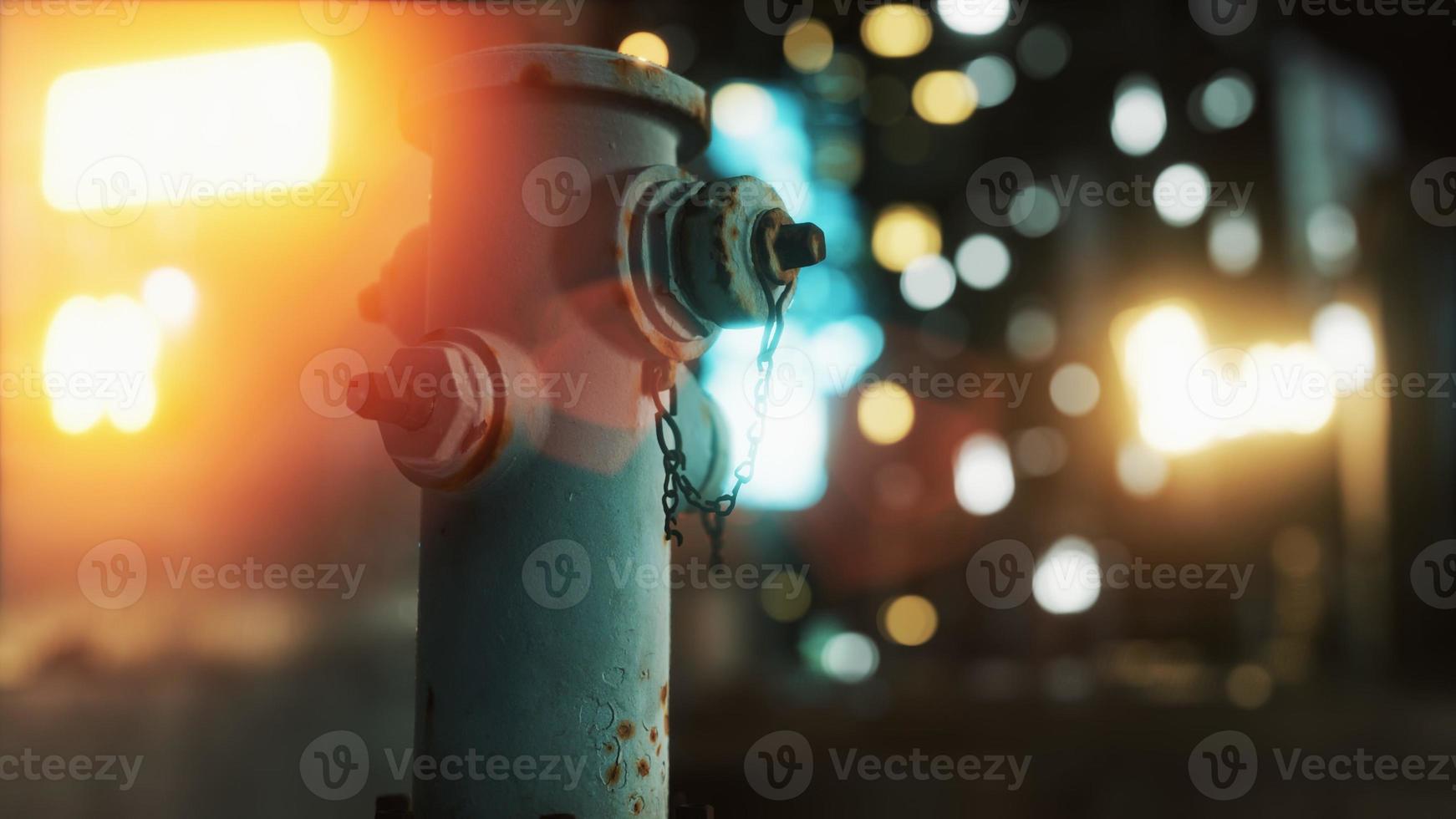 Fire hydrant in small town photo