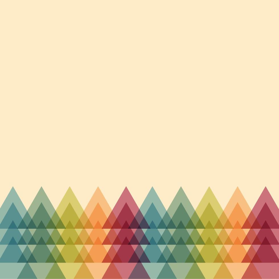 Card with trees and empty space for your text. vector