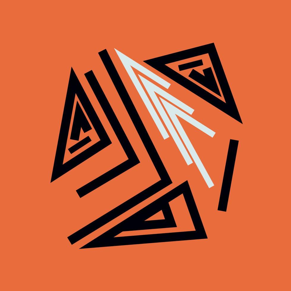 Magic runes  Mystical geometry sign  Alchemy mystical symbol vector