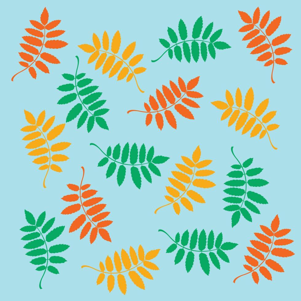 leaves pattern background vector