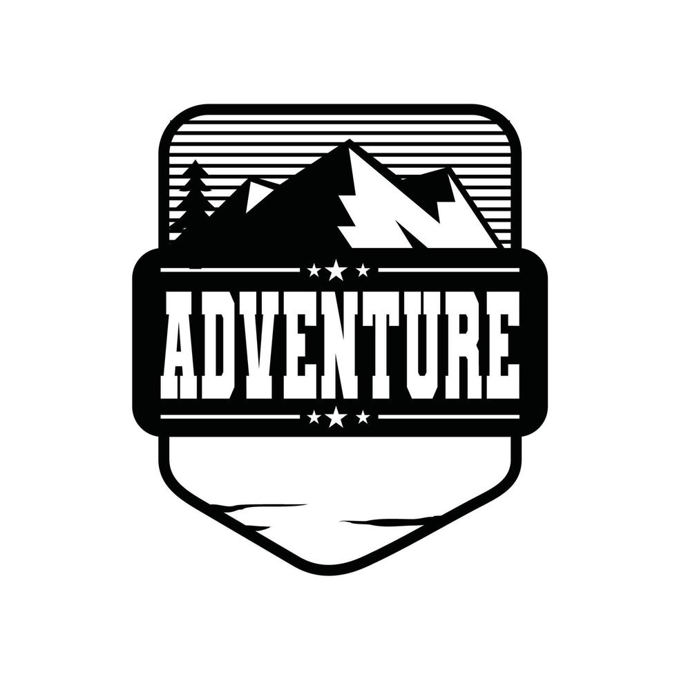 mountain adventure lgo vector