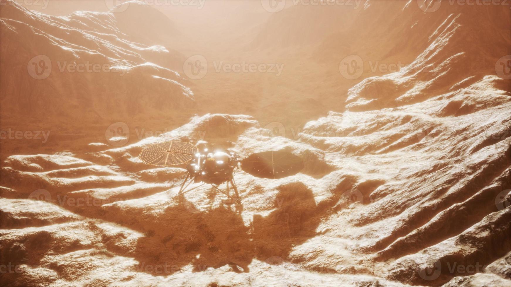 Insight Mars exploring the surface of red planet photo