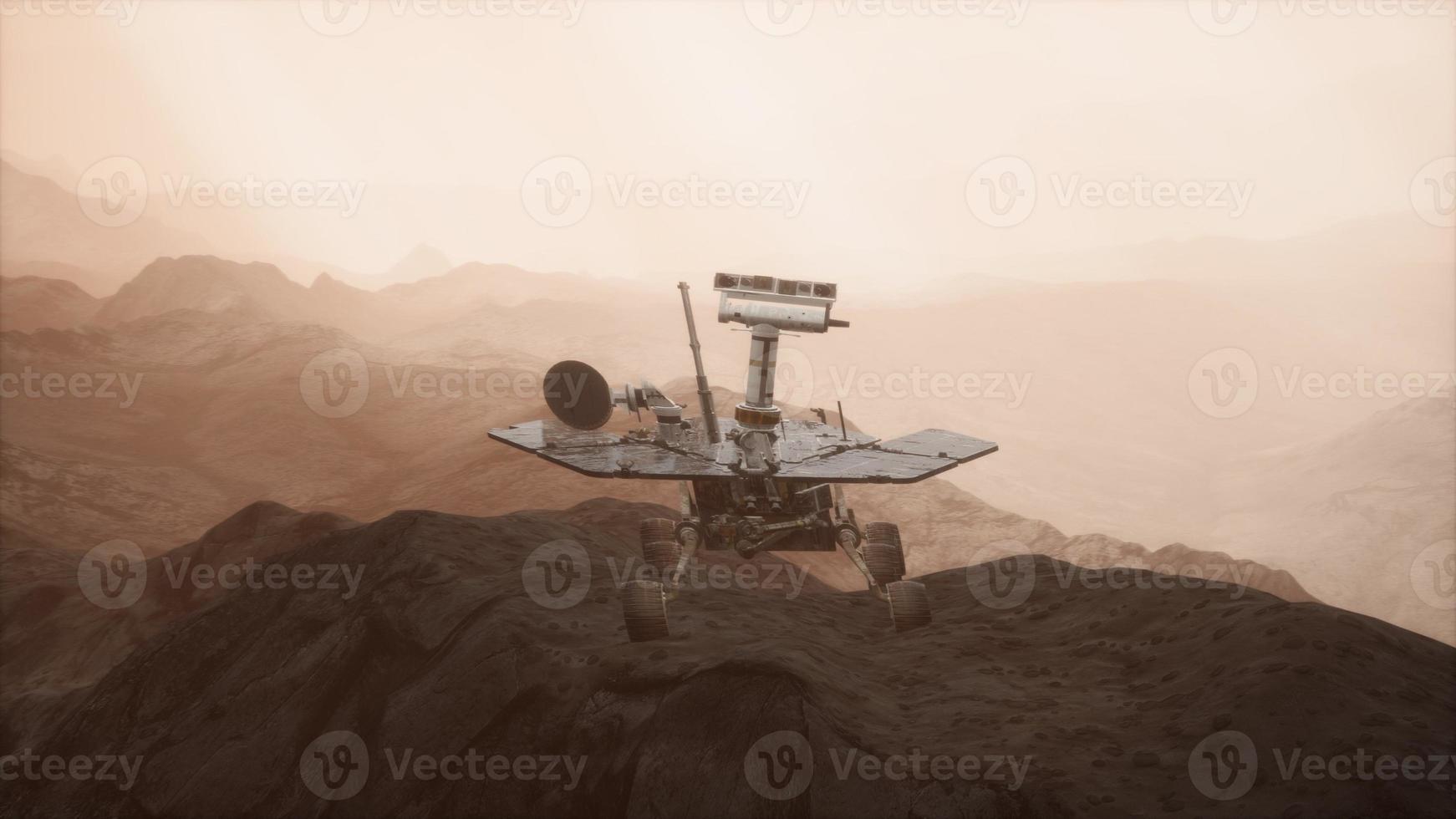 Opportunity Mars exploring the surface of red planet photo