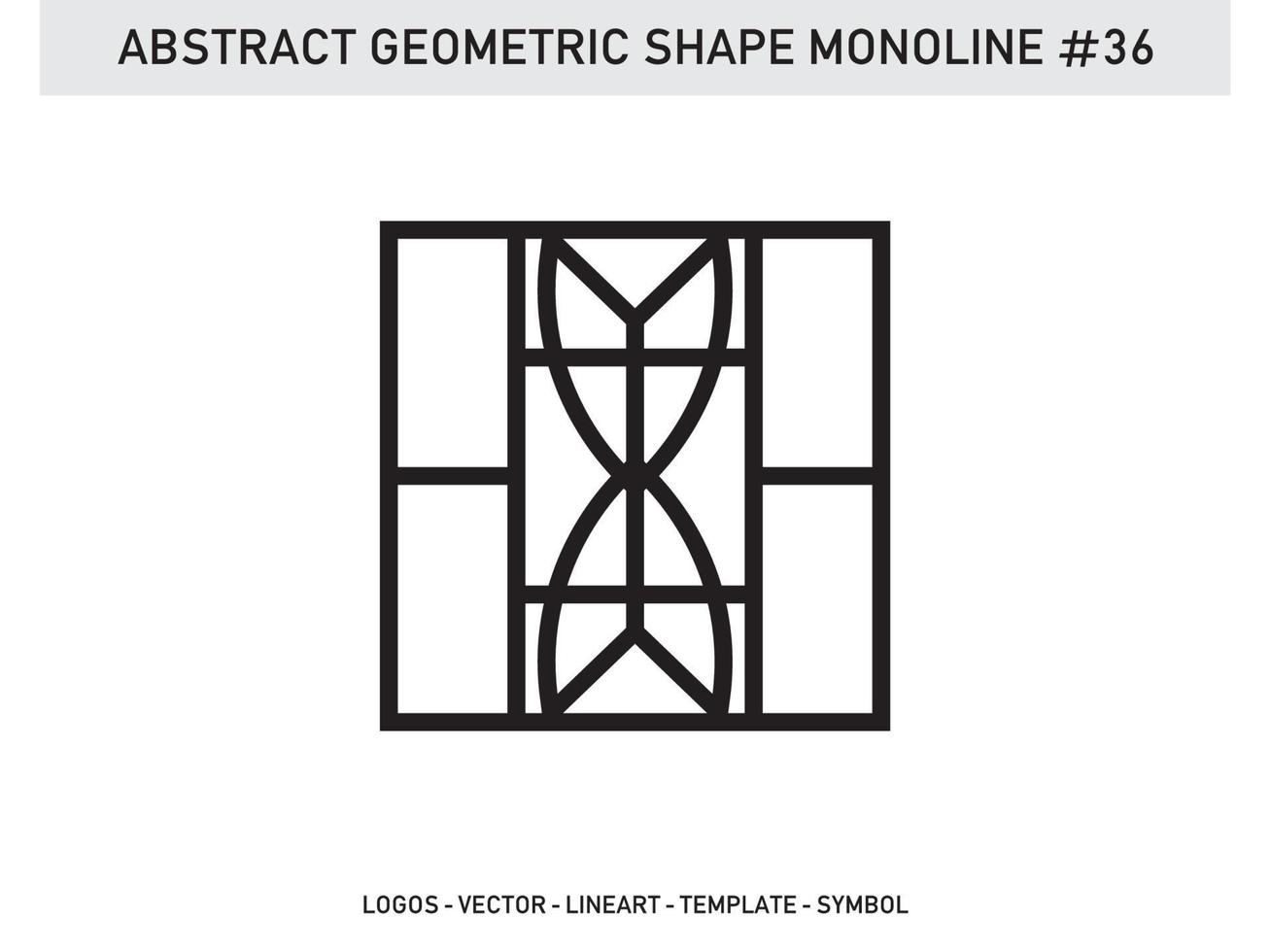 vector de diseño de logotipo lineal monoline minimalista y moderno gratis