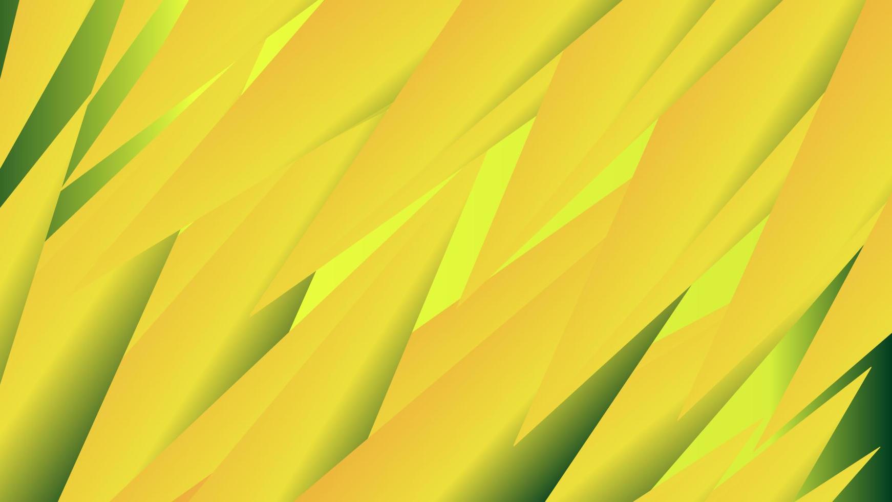 Crystal triangle abstract background in yellow color wrap vector