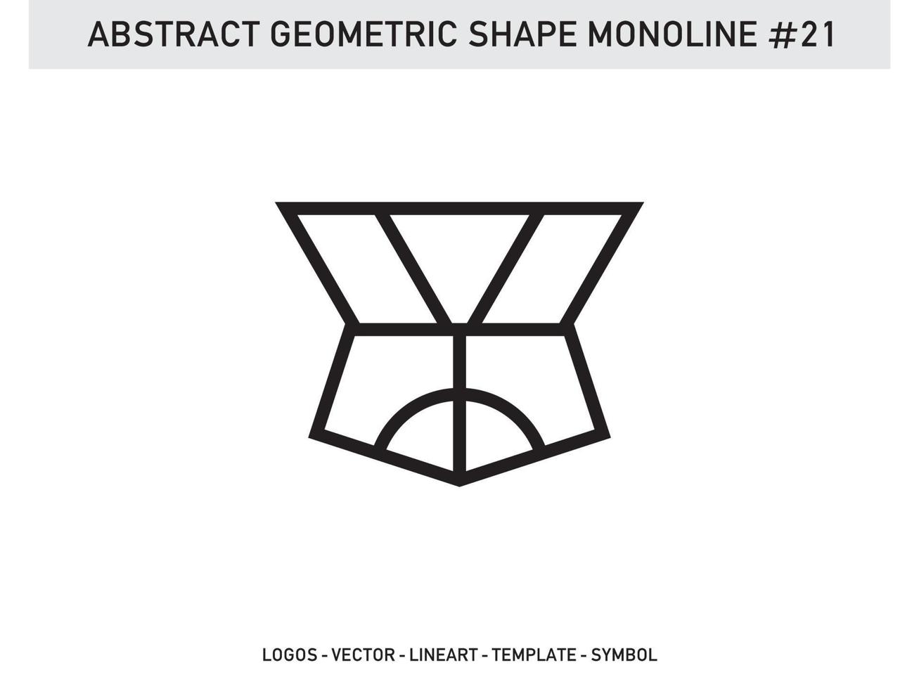 Abstract Geometric Monoline Lineart Design Tile Vector Free