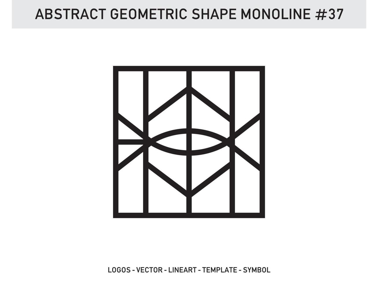 Geometrical Frames Abstract Polygonal Shapes Elegant Borders Element Symbols Free Vector