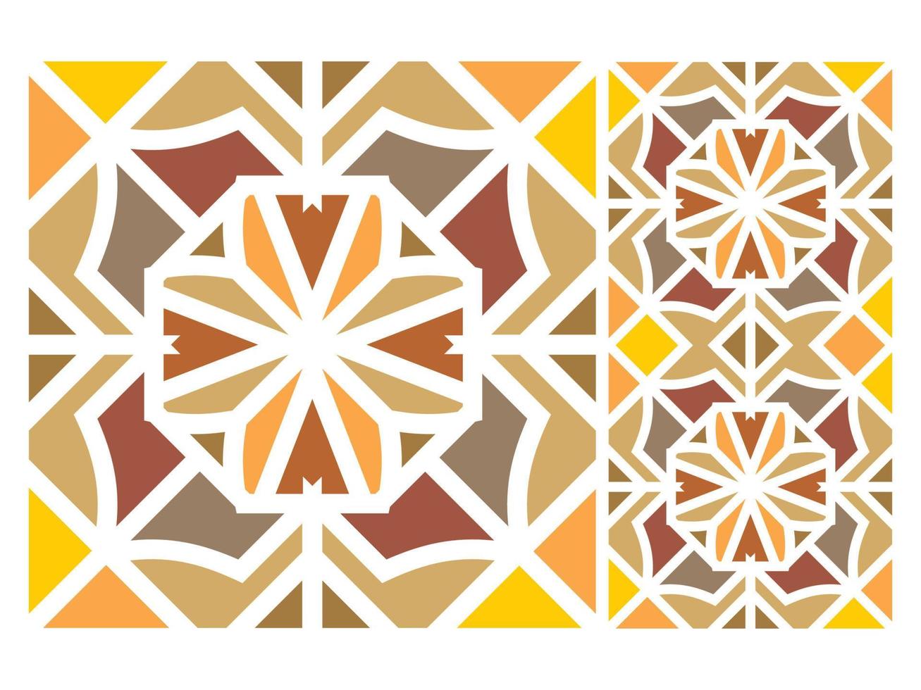 Seamless Pattern Design Tile Mosaic Vector Free