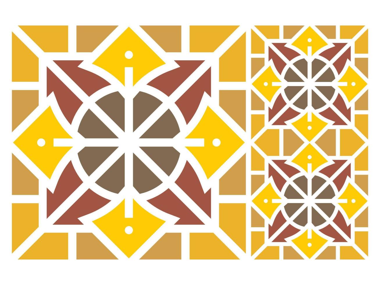 Seamless Pattern Design Tile Mosaic Vector Free