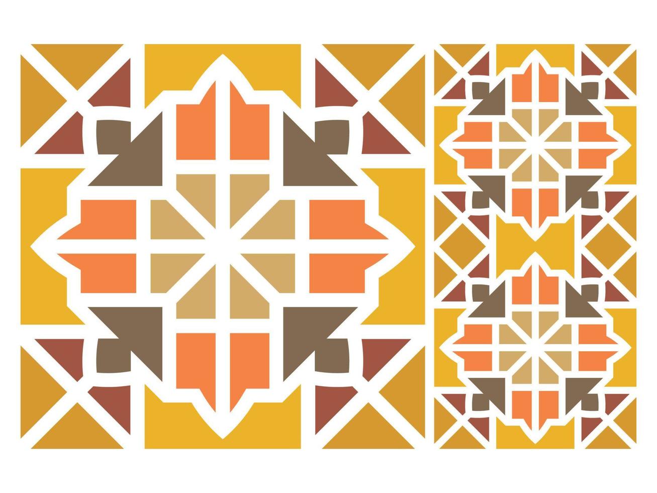 Seamless Pattern Design Tile Mosaic Vector Free