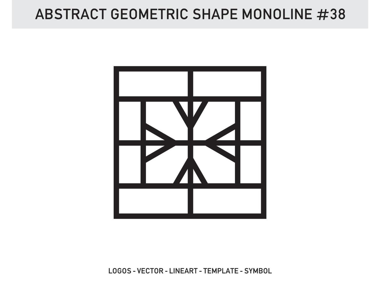 Geometrical Frames Abstract Polygonal Shapes Elegant Borders Element Symbols Free Vector