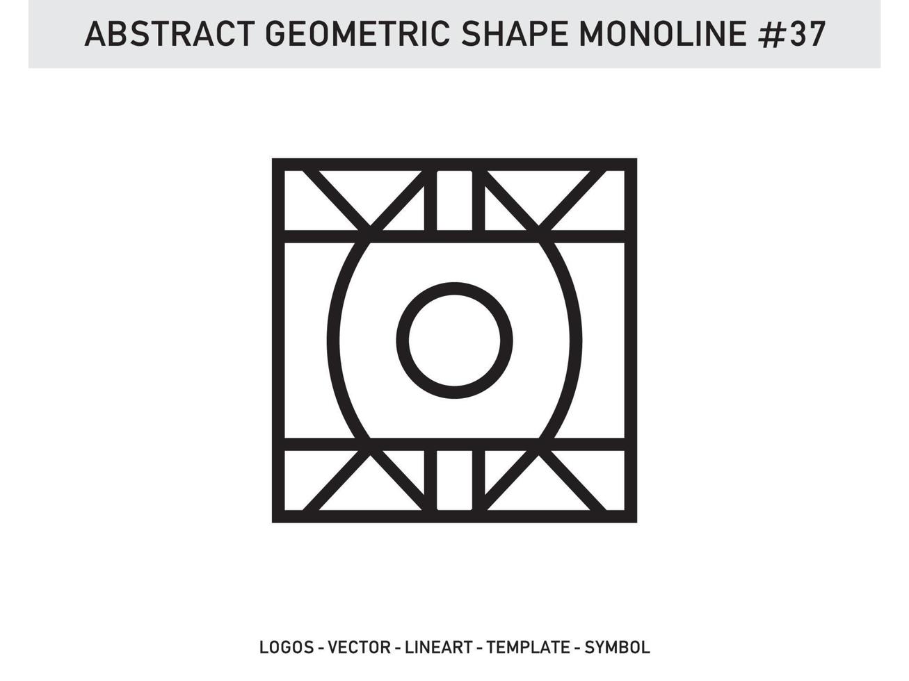 Geometrical Frames Abstract Polygonal Shapes Elegant Borders Element Symbols Free Vector