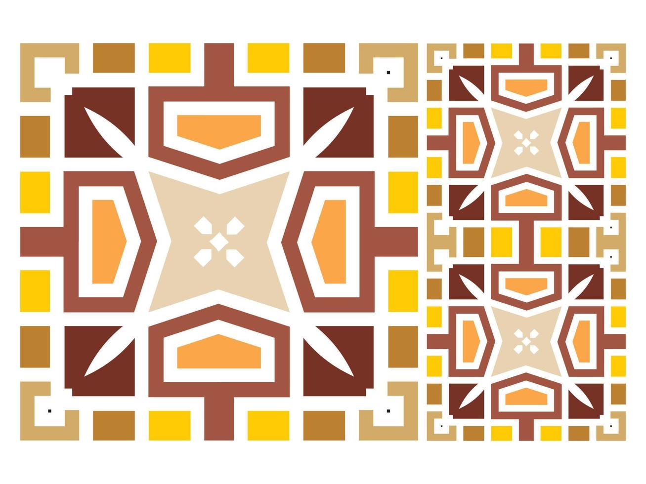 Seamless Pattern Design Tile Mosaic Vector Free