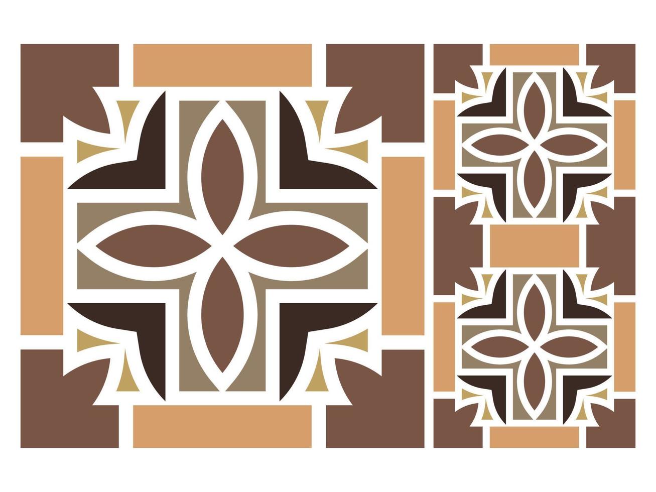 Pattern Seamless Colorful Geometric Design Tile vector