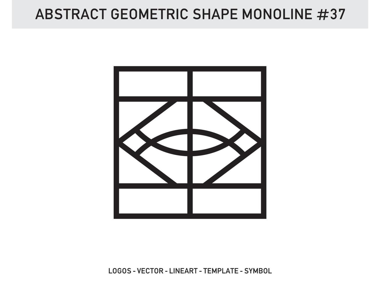 Geometrical Frames Abstract Polygonal Shapes Elegant Borders Element Symbols Free Vector
