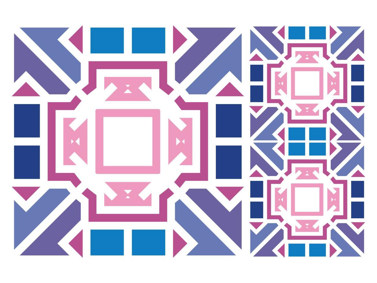 Pattern Seamless Colorful Geometric Design Tile Free vector