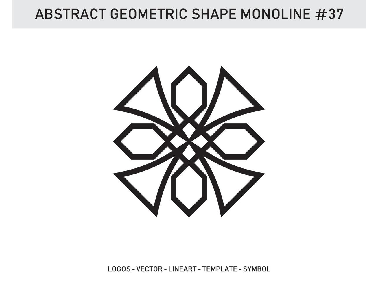 Geometrical Frames Abstract Polygonal Shapes Elegant Borders Element Symbols Free Vector