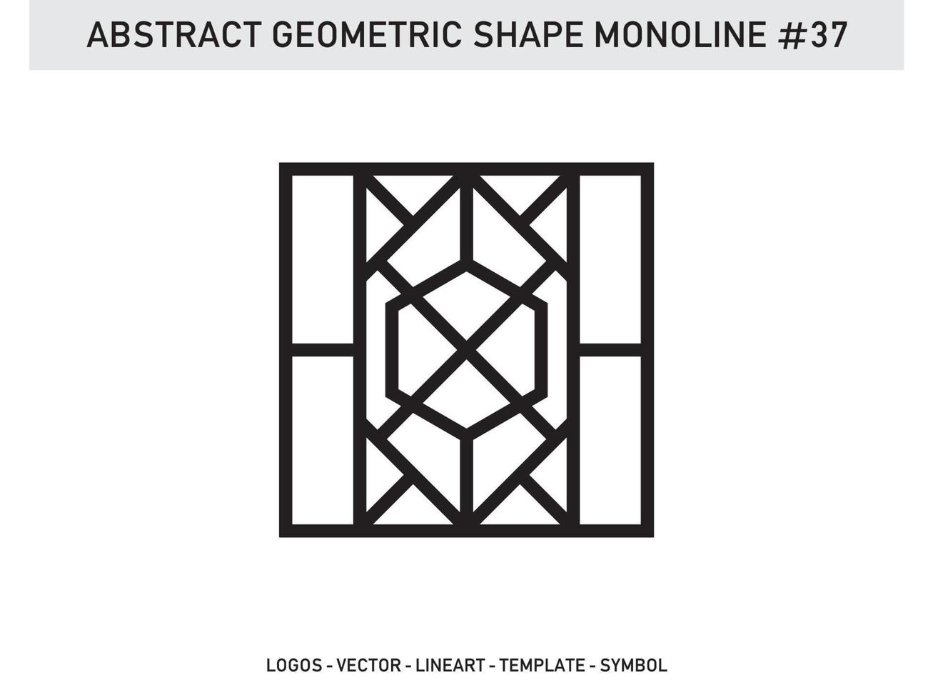 Geometrical Frames Abstract Polygonal Shapes Elegant Borders Element Symbols Free Vector