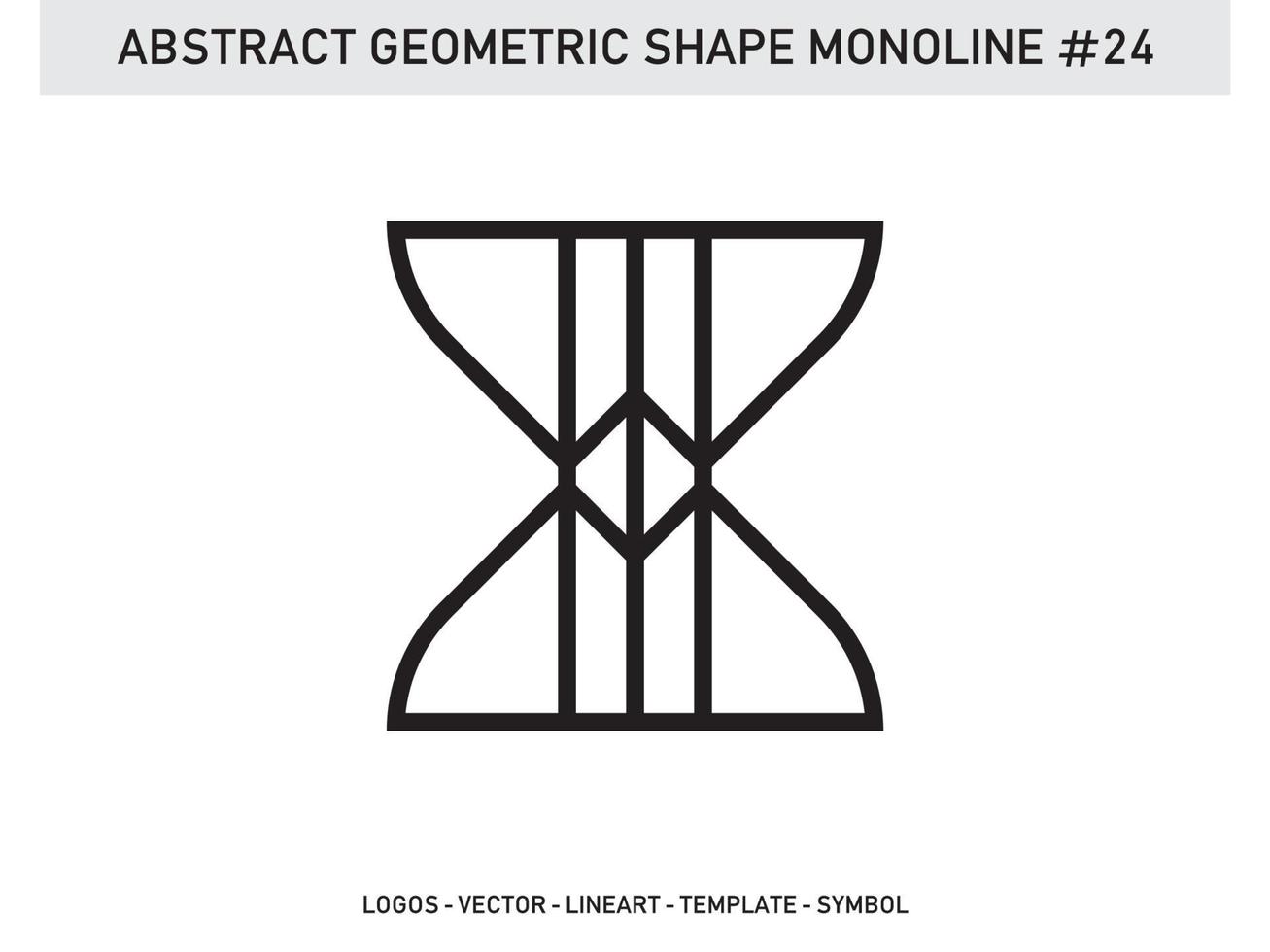 Abstract Geometric Monoline Lineart Design Tile Vector Free