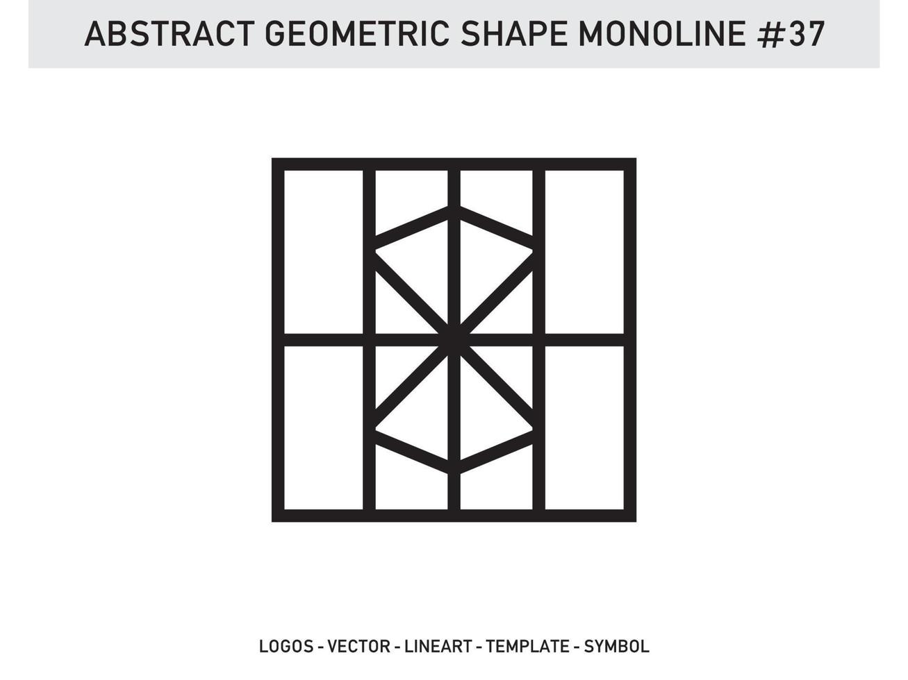 Geometrical Frames Abstract Polygonal Shapes Elegant Borders Element Symbols Free Vector