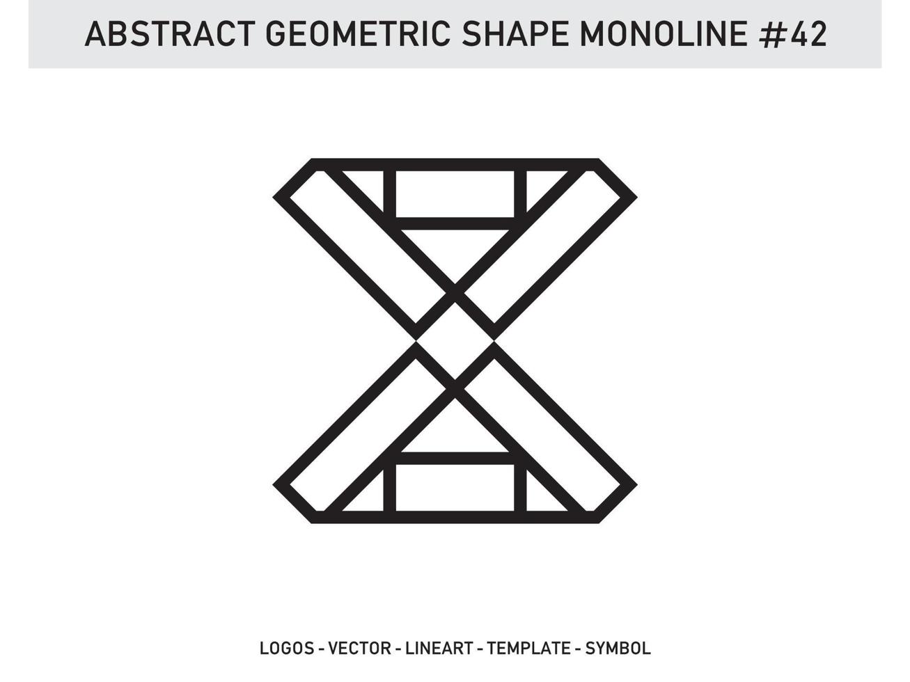 Geometric Line Outline Monoline Linear for Design Tile Free vector