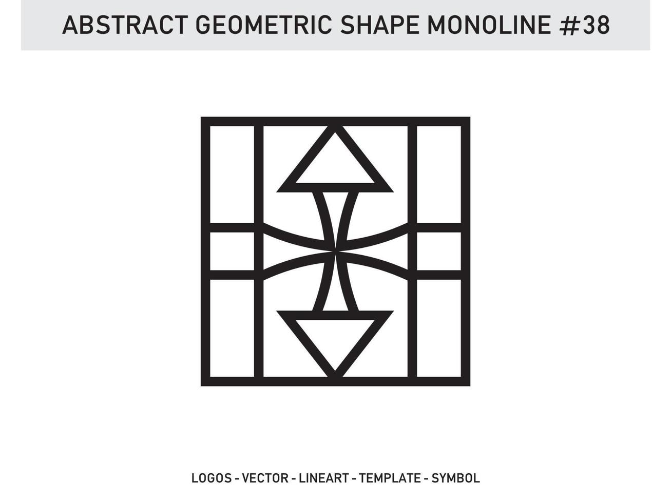 Geometrical Frames Abstract Polygonal Shapes Elegant Borders Element Symbols Free Vector