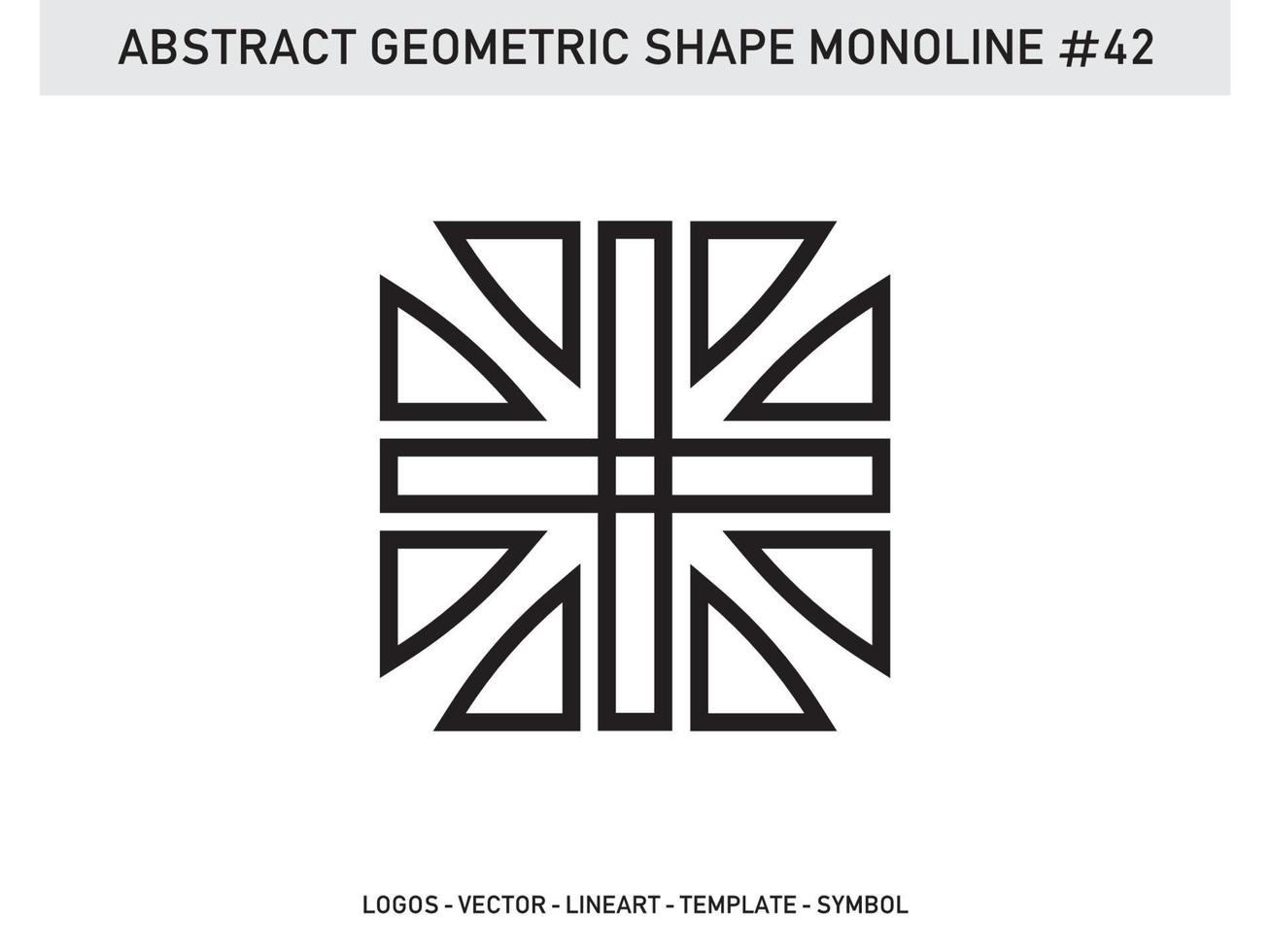 Geometric Line Outline Monoline Linear for Design Tile Free vector