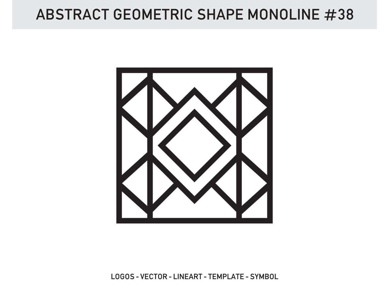 Geometrical Frames Abstract Polygonal Shapes Elegant Borders Element Symbols Free Vector