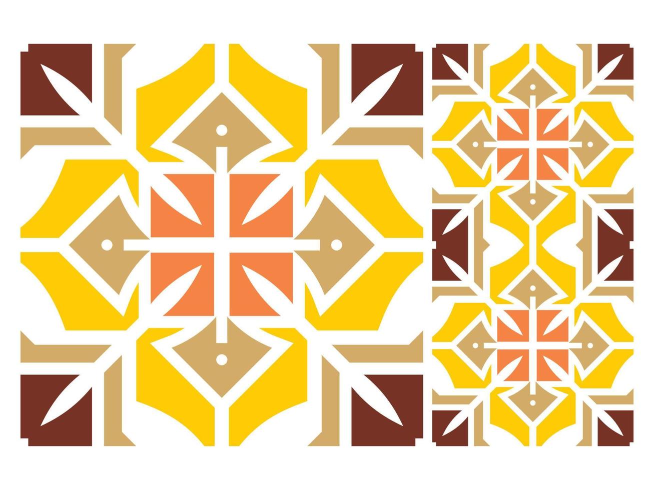 Modern Seamless Pattern Tile Design Colorful Vector Free