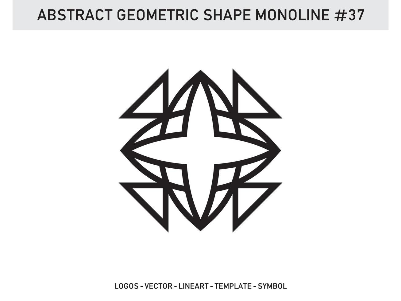 Geometrical Frames Abstract Polygonal Shapes Elegant Borders Element Symbols Free Vector