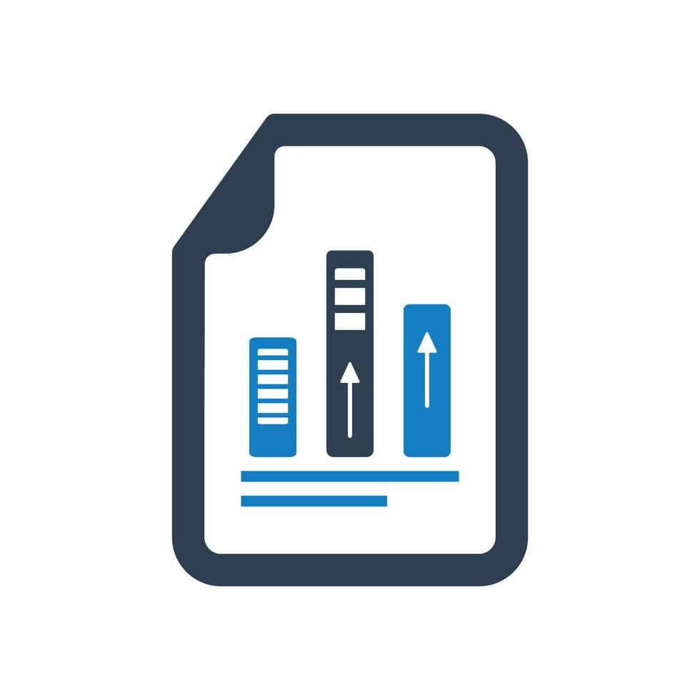 Financial statistics report, Business growing report vector