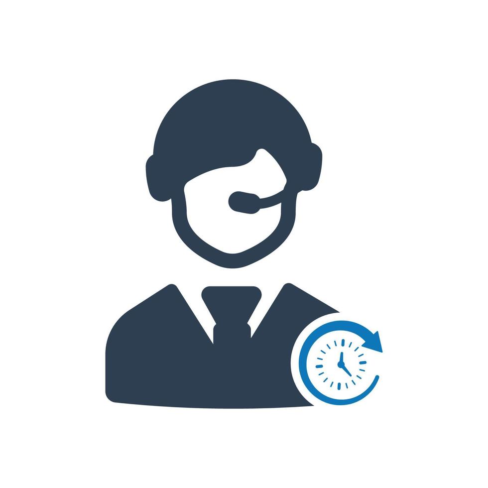 Business Punctuality Icon, Time management vector