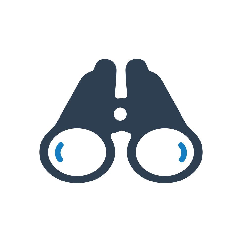 Binocular Icon, Business Forecasting vector