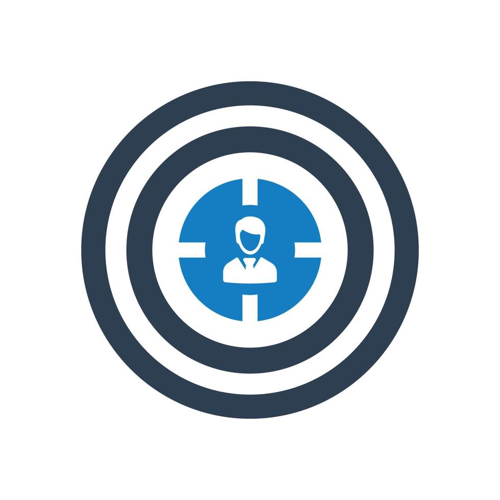 Business target, goal, aim icon vector