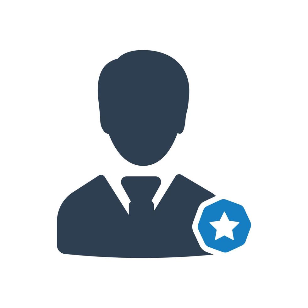 Business Manager Icon, Businessman vector