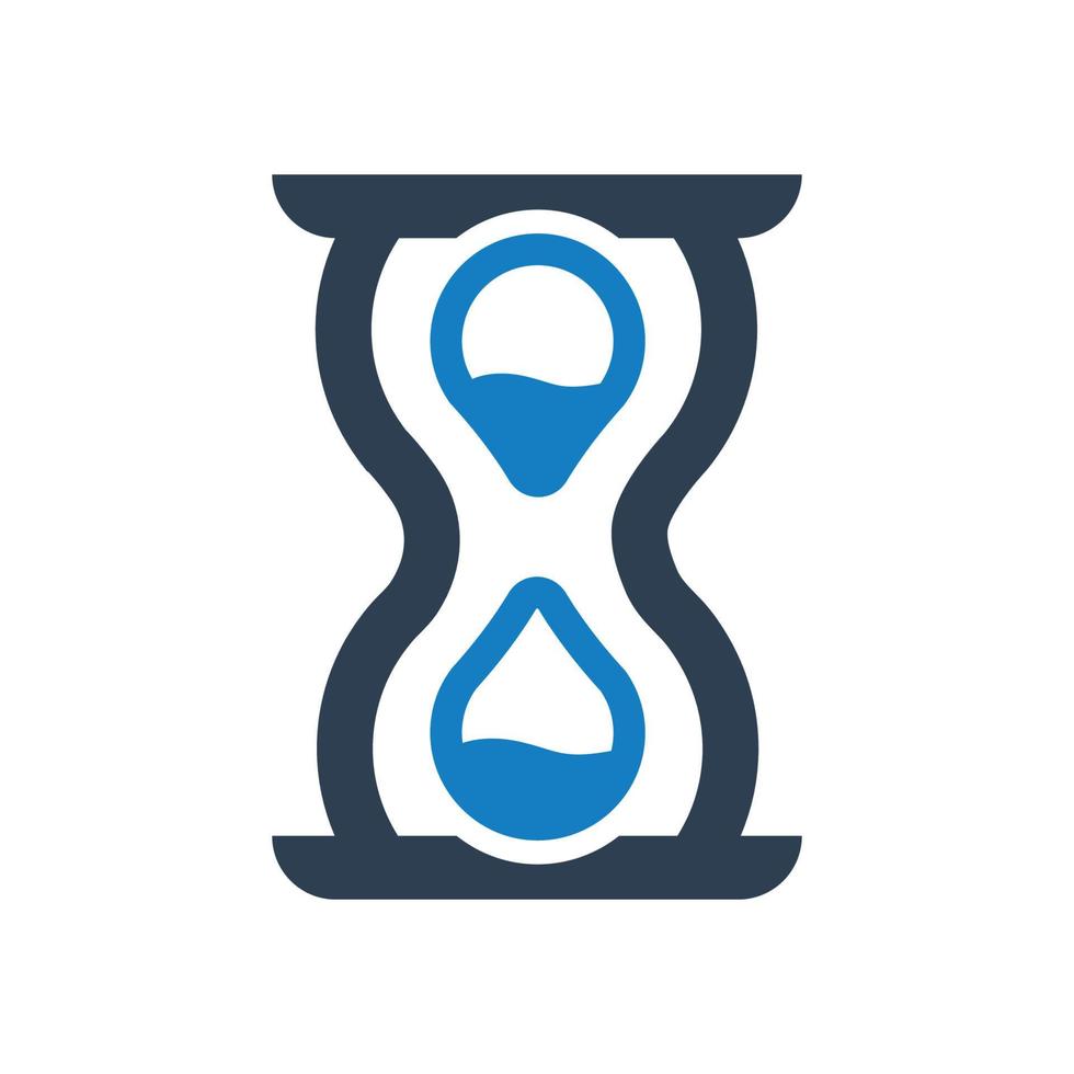 Time is money, hourglass, loan duration icon vector