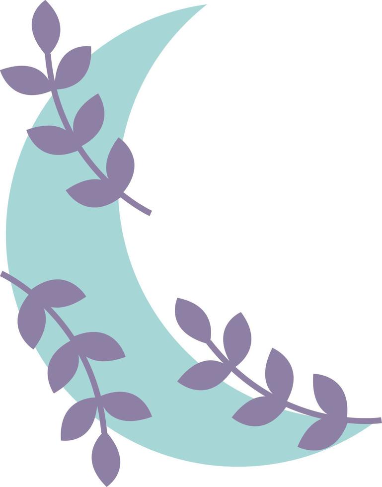 Crescent moon illustration for ramadan decoration vector