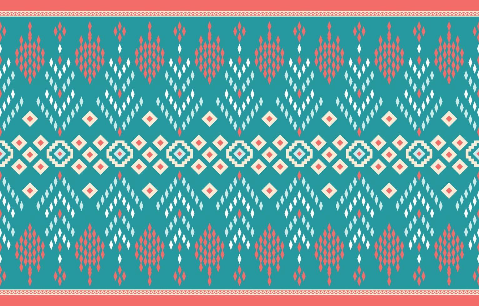 Beautiful Ethnic abstract geometric art. Seamless chevron pattern in tribal, folk embroidery, and floral. Aztec rhombus art ornament print.Design for carpet, wallpaper, clothing, wrapping, fabric. vector