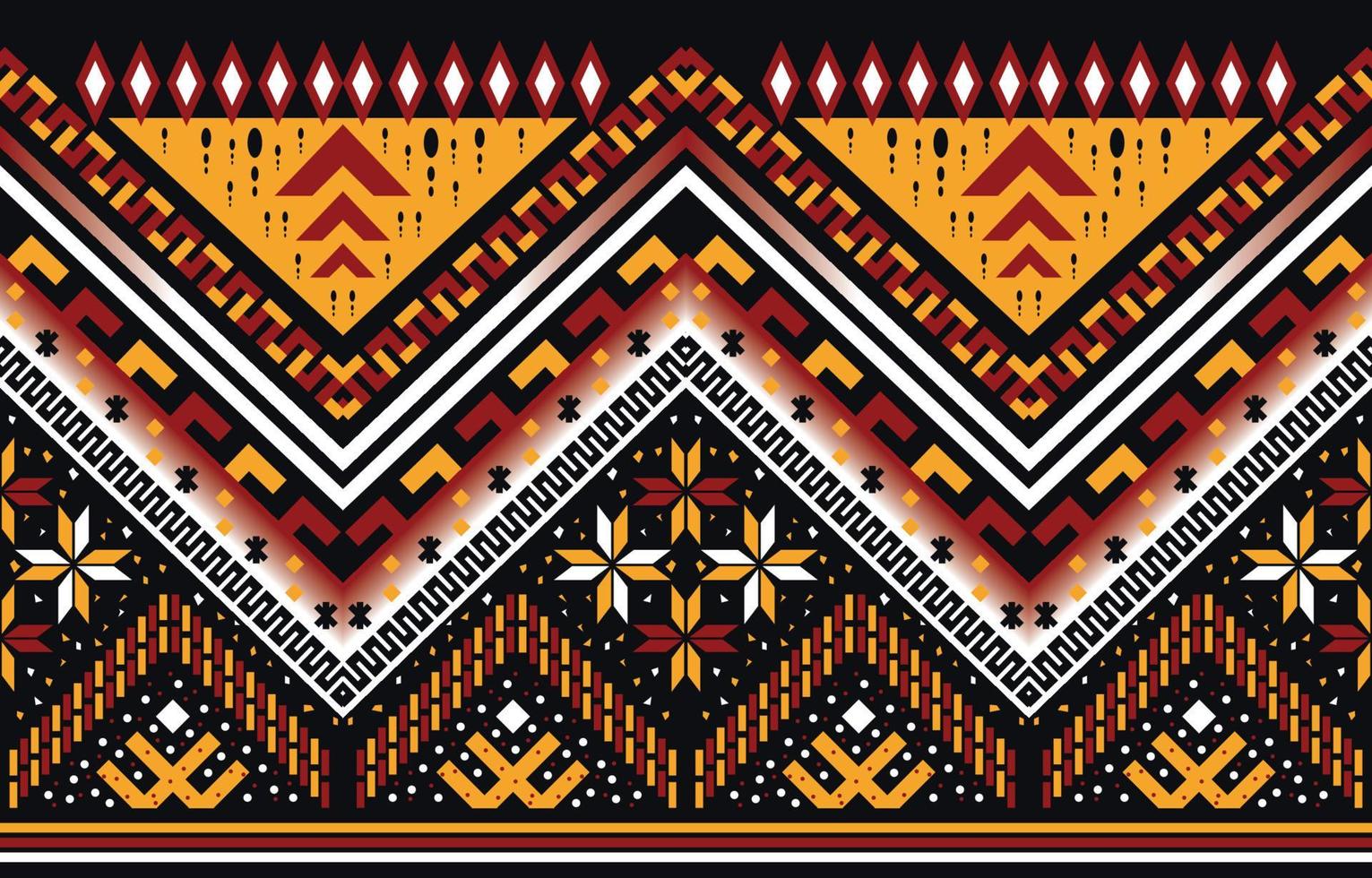 Beautiful Ethnic abstract geometric art. Seamless chevron pattern in tribal, folk embroidery, and floral. Aztec rhombus art ornament print.Design for carpet, wallpaper, clothing, wrapping, fabric. vector