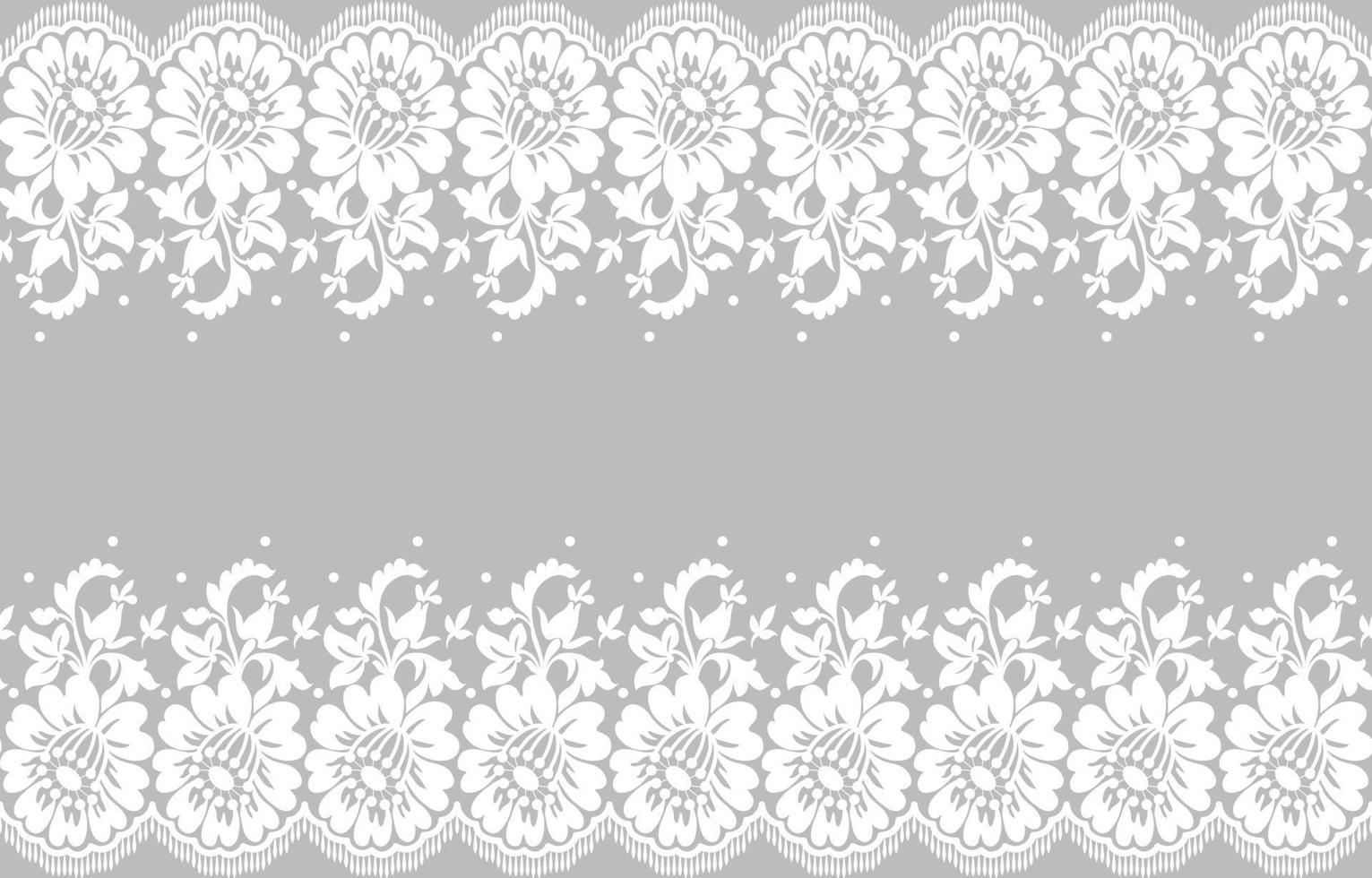 Seamless lace pattern, flower vintage vector background.